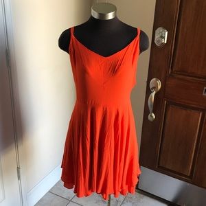 Copper Key Orange Skater Dress